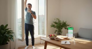 Mann startet morgens mit Energie‑Kick für mehr Wachheit im Alltag - Mehr Energie im Alltag: Wie du Müdigkeit besiegst und wieder voll durchstartest